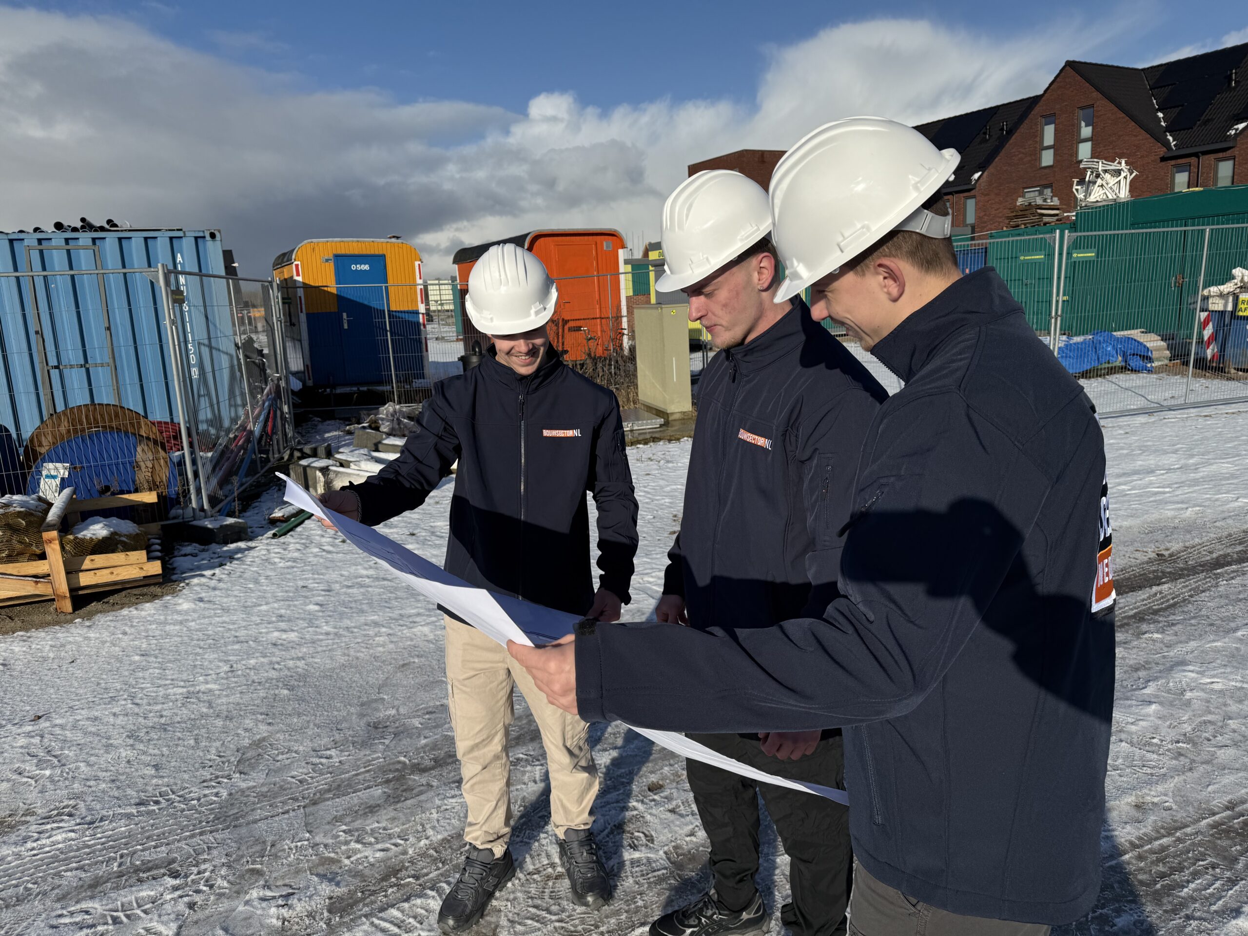 Het nieuwbouw team van Bouwsector Nederland aan het werk.